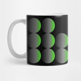 Green Gradient Spheres Mug